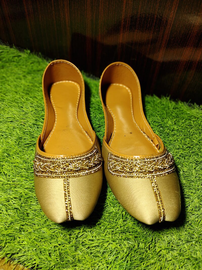 Golden Majesty Embroidered Khussa - Image 3