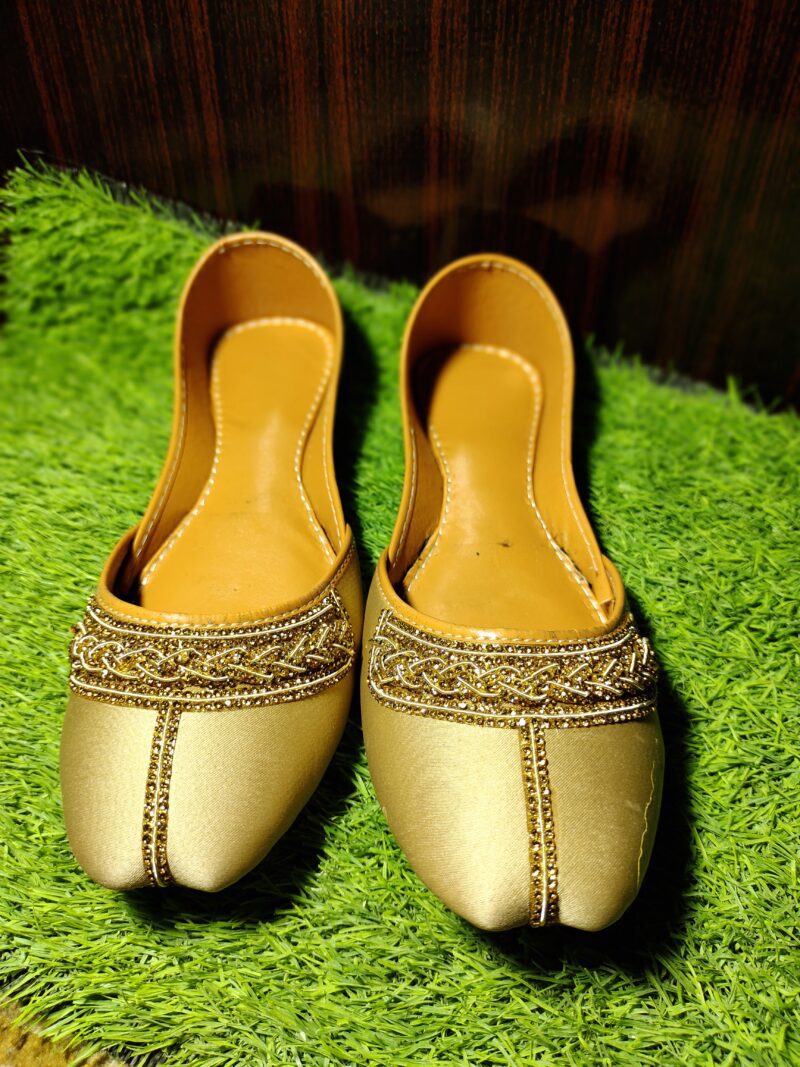 Golden Majesty Embroidered Khussa - Image 2