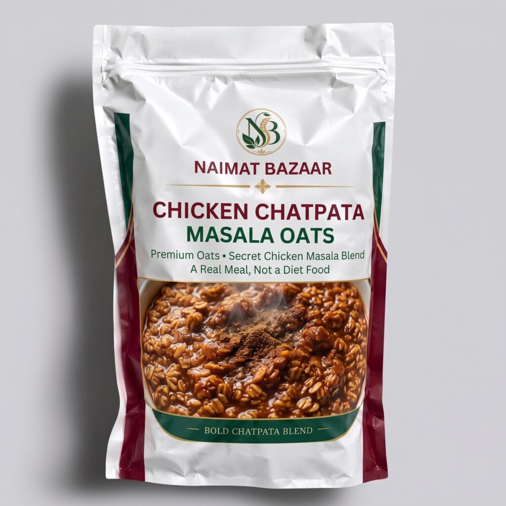 Chicken Chatpatta Masala Oats (Instant Savory Meal)