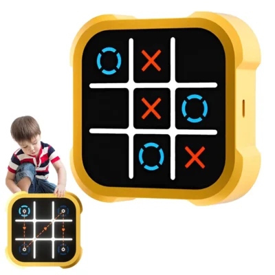 3-in-1 TIC-TAC-TOE BOLT Chess Puzzle Toys for Educational and Memory Growth Portable Travel Games Fidget Toys for Kids Gifts