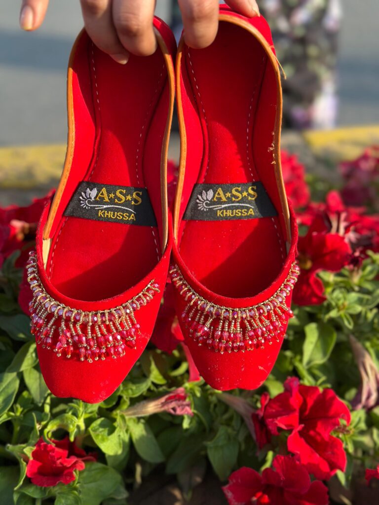 Royal Red Embellished Khussa photo review